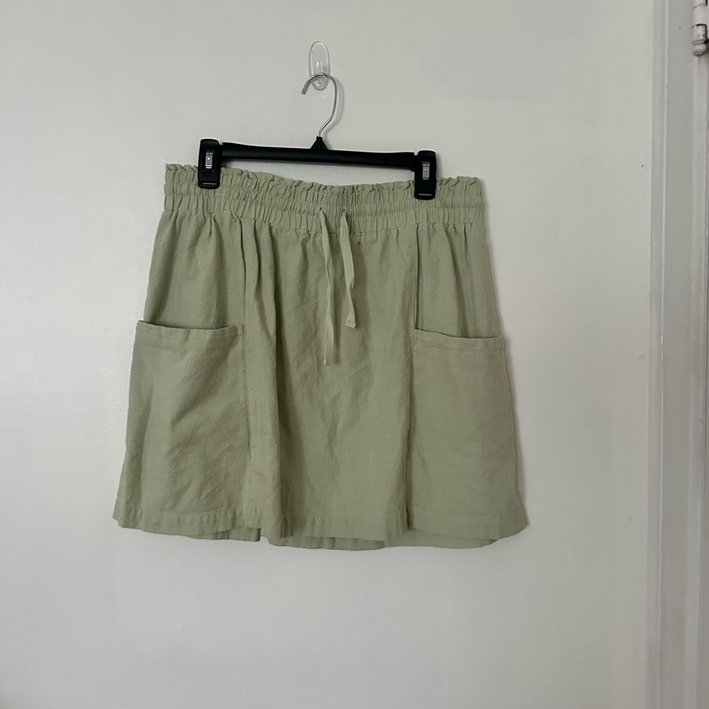 Urban Outfitters Mint Green Textured Skirt